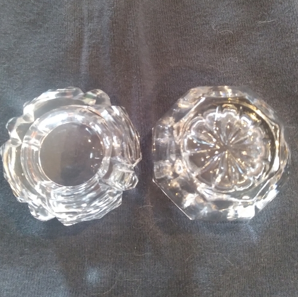 Honeycomb and Pressed/Cut glass Salt Cellars - Picture 8 of 11